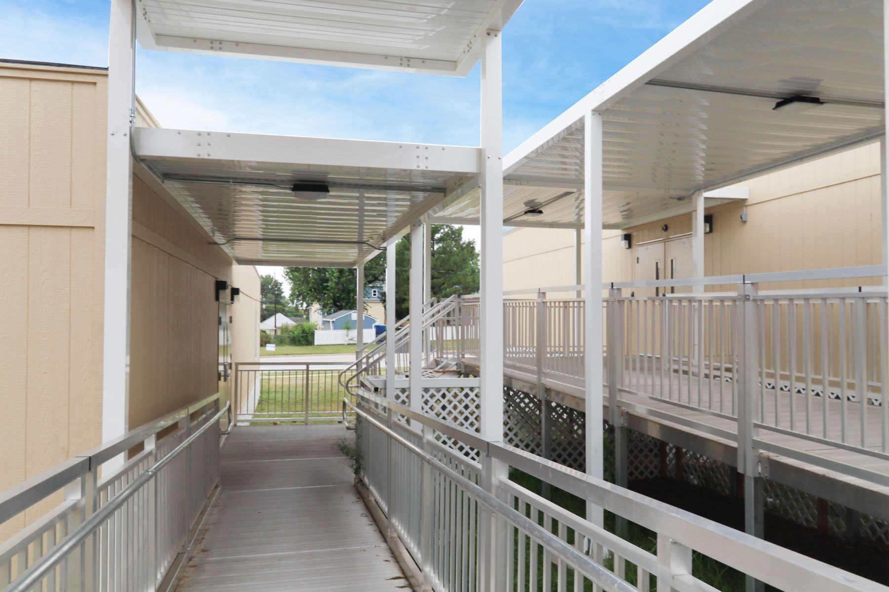 Relocatable Classroom Ramp Temporary Modular Classrooms with Connecting Walkway | A Modular ...