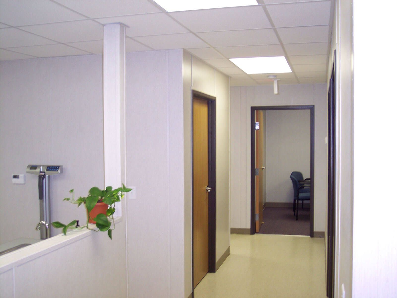 West-Cecil-Health-Care-Modular-Clinic-Interior-Hall