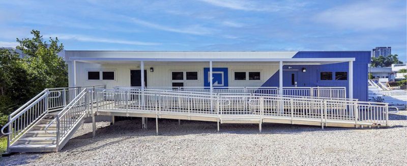 Ramps Steps Canopies for Modular Buildings - Modular Genius